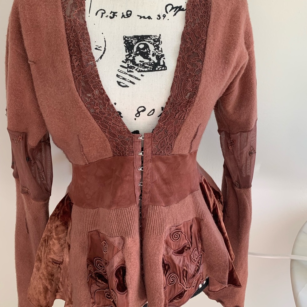 One of a Kind - Vintage Monah Li Cashmere Sweater- Small